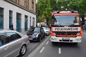 Welpen im Drehkranz vom KVB Bus eingeklemmt Koeln Chlodwigplatz P01